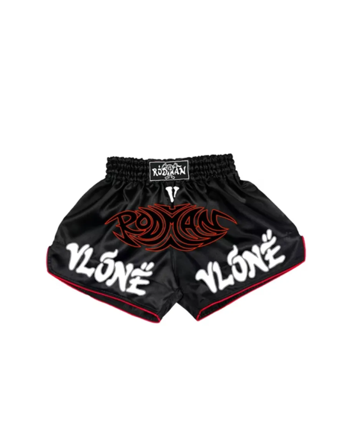 Vlone Rodman Logo Muy Thai Shorts – Black